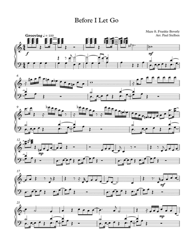 Before I Let Go (arr. Paul Stelben)