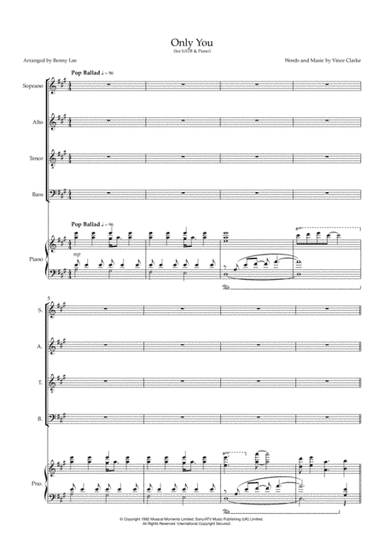 Only You (arr. Benny Lee)