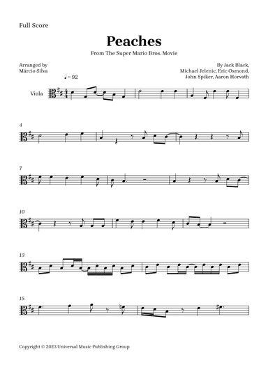 Peaches (arr. Márcio Silva)