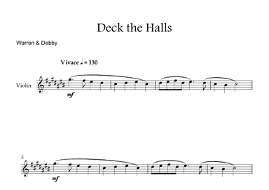 Deck the Halls (arr. Warren & Debby)