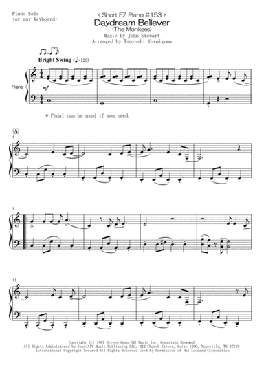 Daydream Believer (arr. Tsuyoshi Yoroiguma)