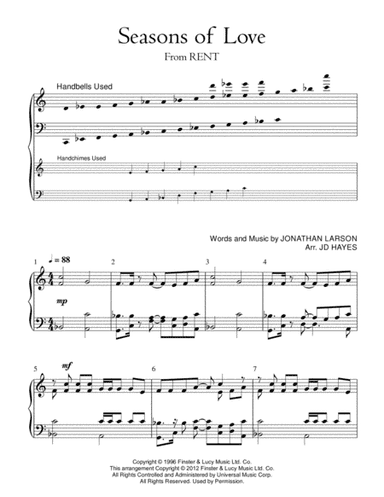 Seasons Of Love (arr. JD Hayes)