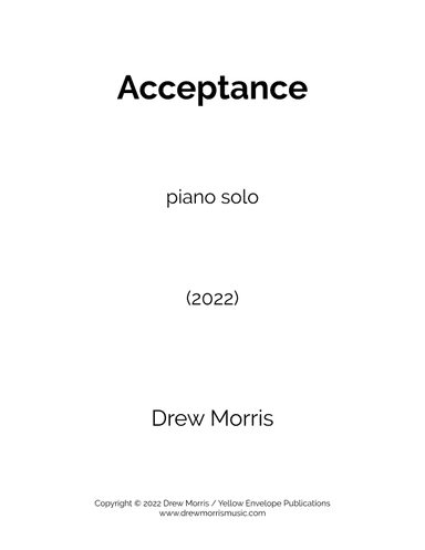 Acceptance - Piano Solo