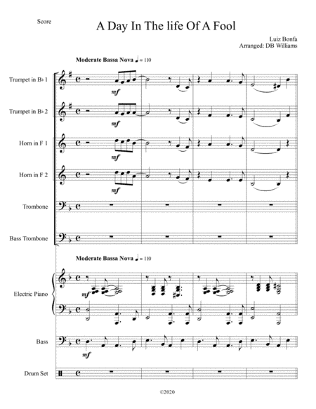 A Day In The Life Of A Fool (manha De Carnaval) (arr. DB Williams)