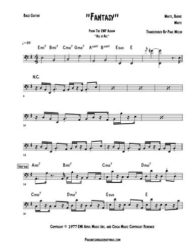 Fantasy (arr. P Welsh)