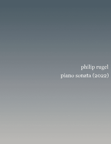 Piano Sonata (2022)