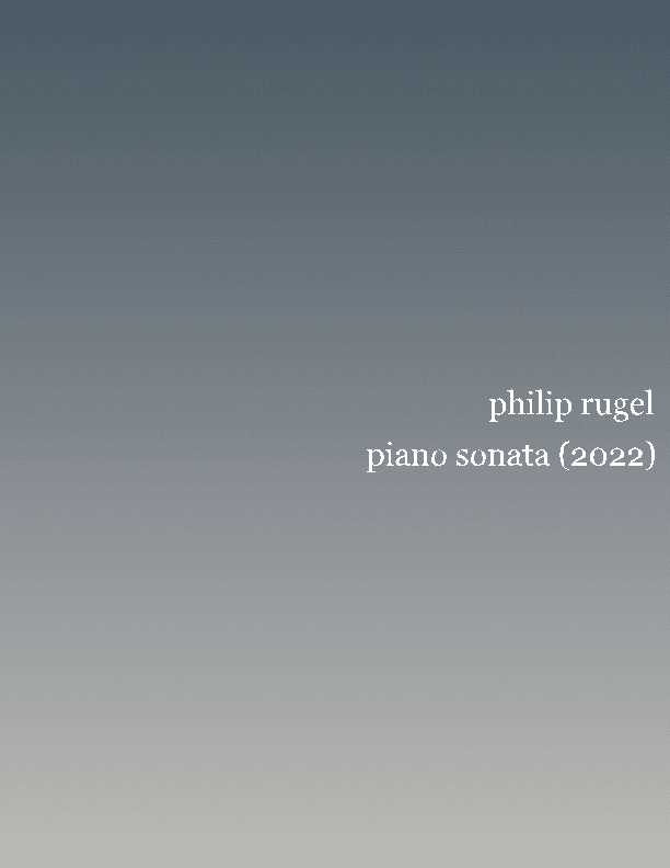 Piano Sonata (2022)