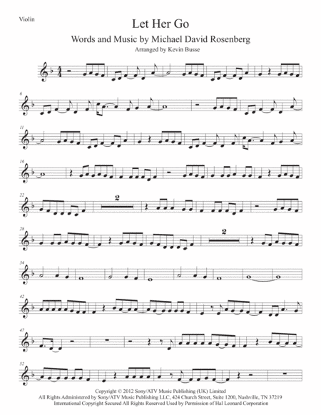 Let Her Go (arr. Kevin Busse)