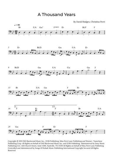 A Thousand Years (arr. Alex Nunes Rodrigues)