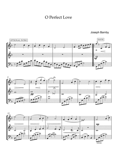 O Perfect Love (String Trio, 2 Violins and Cello) (arr. mcbleke)