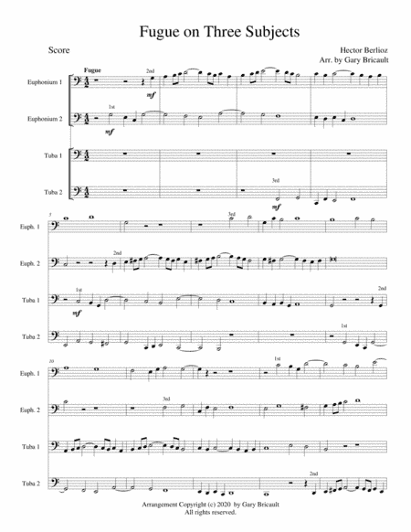 Fugue on Three Subjects (arr. Gary Bricault)