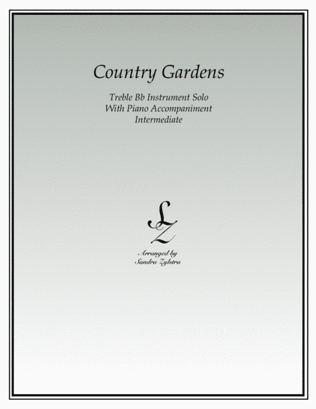 Country Gardens (treble Bb instrument solo) (arr. Sandra Zylstra)