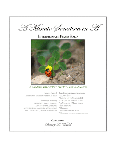 A Minute Sonatina in A