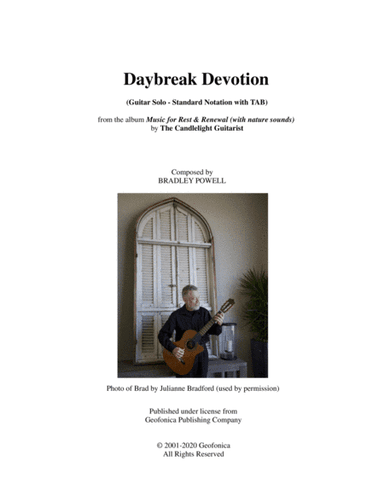 Daybreak Devotion (guitar solo in standard notation with TAB)