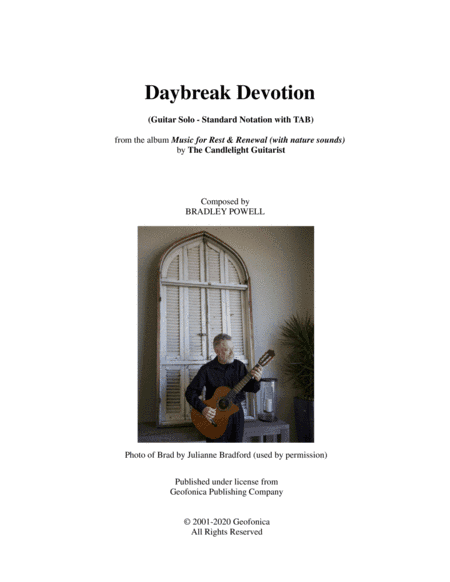 Daybreak Devotion (guitar solo in standard notation with TAB)