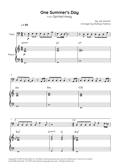 One Summer's Day (arr. Rodrigo Faleiros)