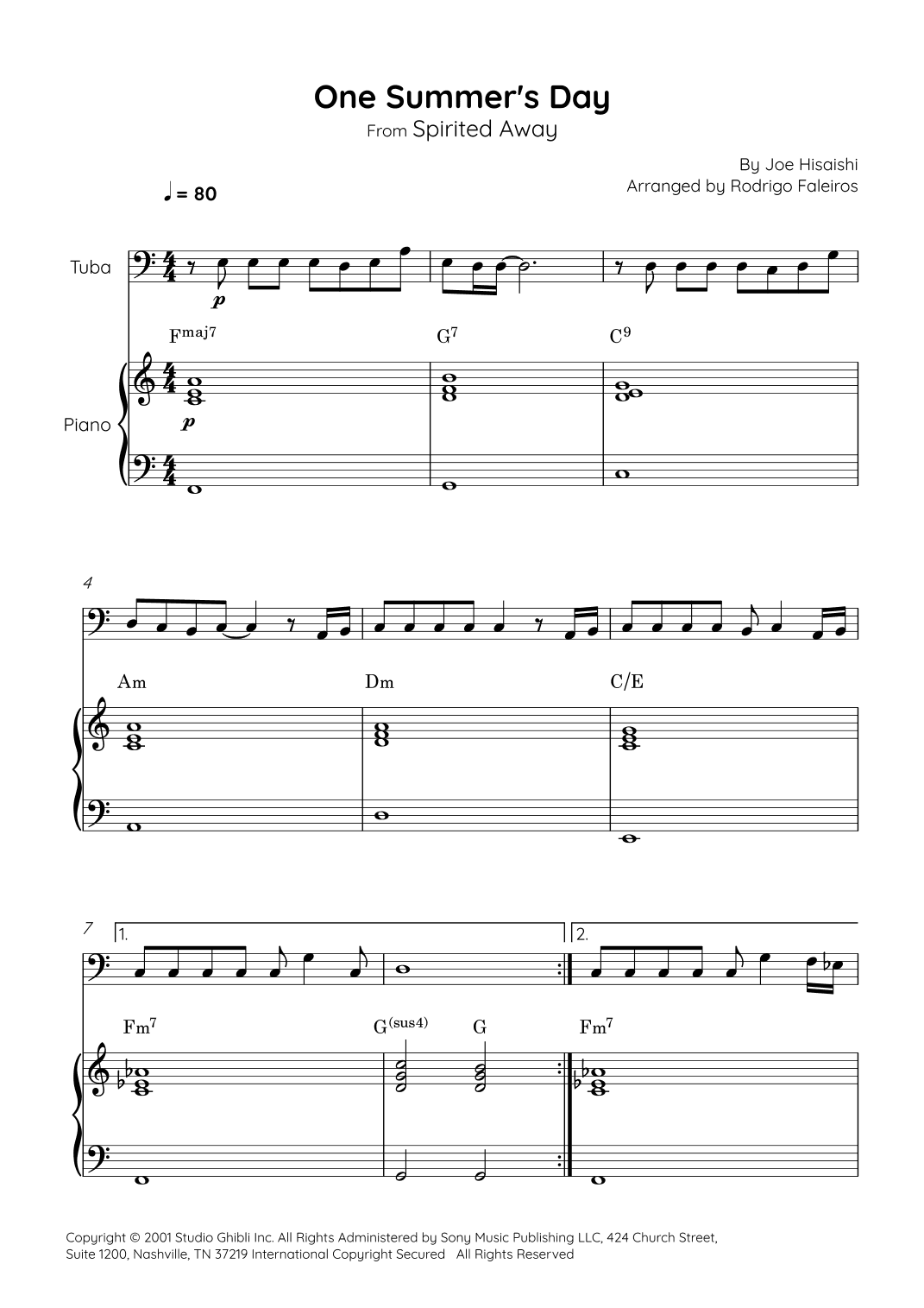 One Summer's Day (arr. Rodrigo Faleiros)