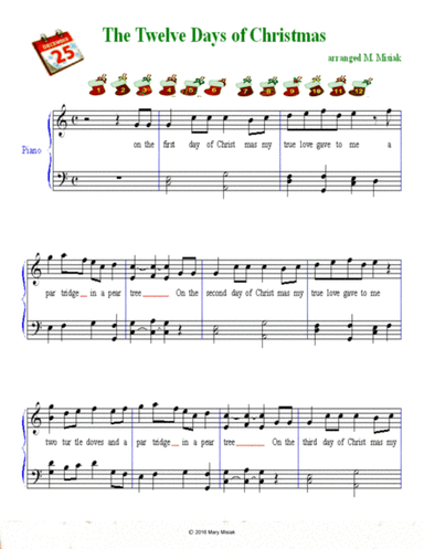 Twelve Days of Christmas (arr. Mary M. Misiak)