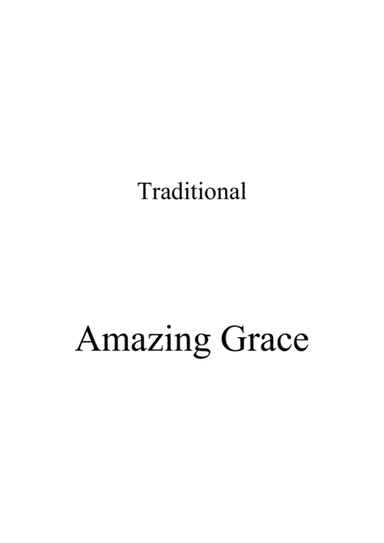 Amazing Grace - Piano solo (late beginner/early intermediate) (arr. Ene Nixon)