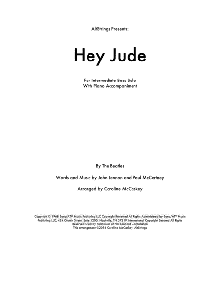 Hey Jude (arr. Caroline McCaskey)