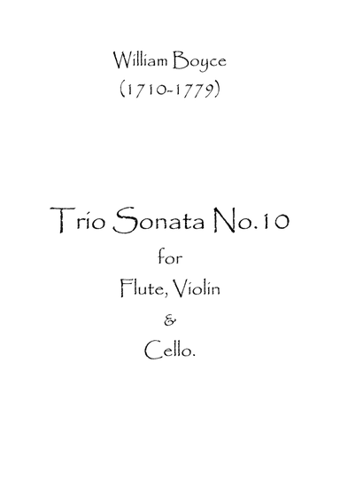 Trio Sonata No.10 (arr. Spence Bundy)