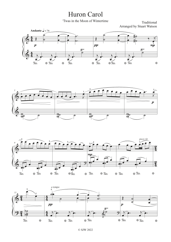 Huron Carol (arr. Stuart Watson)