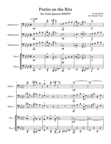 Puttin' On The Ritz (arr. Danny Coyne)