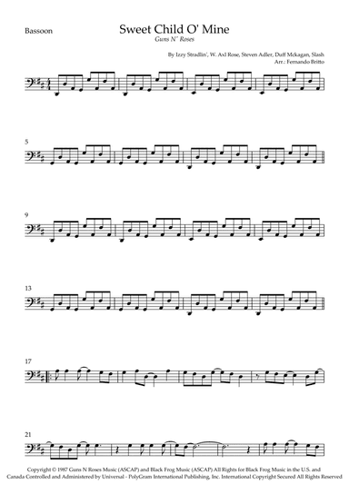 Sweet Child O' Mine (arr. Fernando Britto)