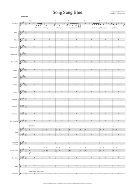 Song Sung Blue (arr. Daryl McKenzie)