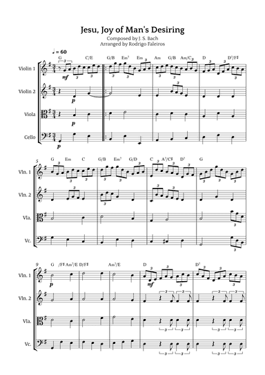 Jesu, Joy of Man's Desiring (arr. Rodrigo Faleiros)