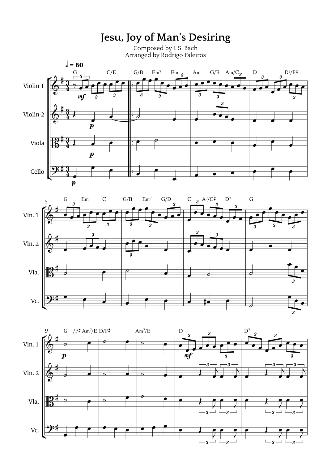 Jesu, Joy of Man's Desiring (arr. Rodrigo Faleiros)