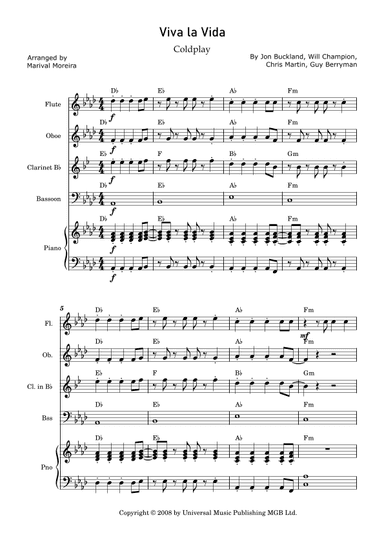 Viva La Vida (arr. Marival Moreira)