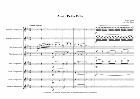 Amar Pelos Dois (arr. Carl Raven)