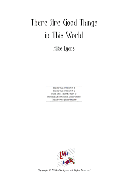 Brass Quintet - There Are Good Things in This World