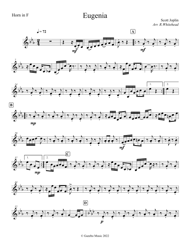 Eugenia (arr. Robert Whitehead)
