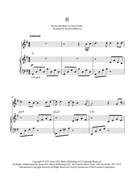 If (arr. Kaiserin Rebecca)