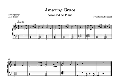 Amazing Grace (arr. Jack Emily)