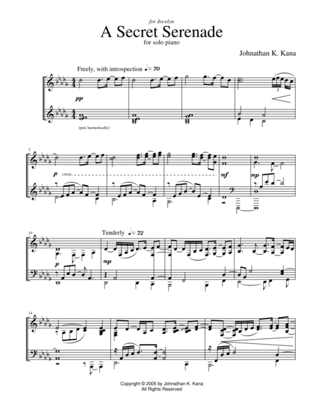A Secret Serenade