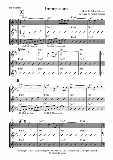 Impressions (arr. Katrin Scherer)