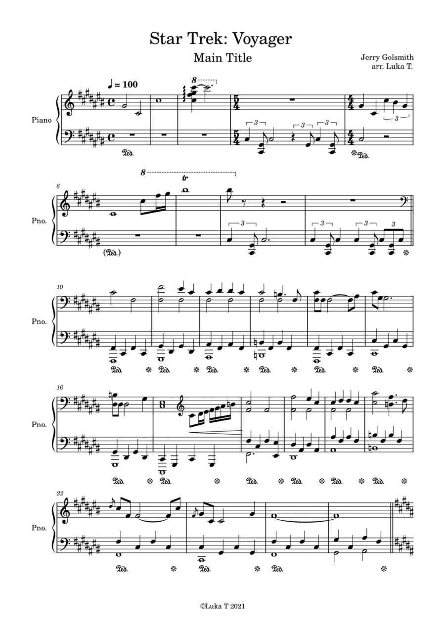 Star Trek - Voyager(r) (arr. Luka T)