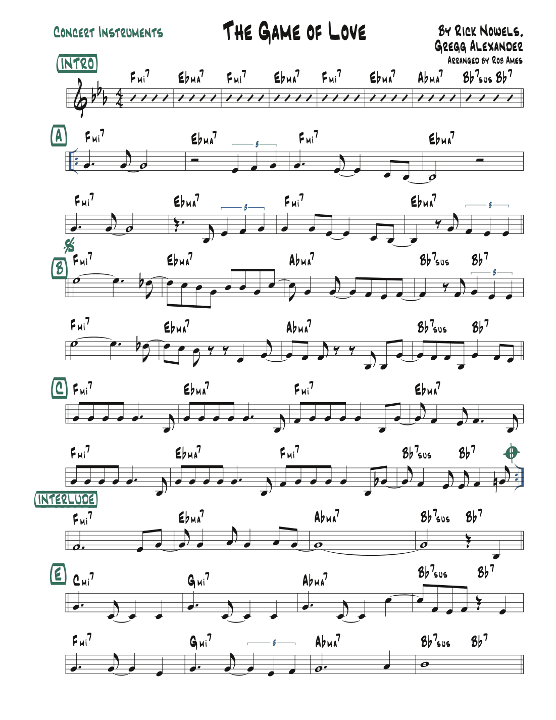 The Game Of Love (arr. Rob Ames)
