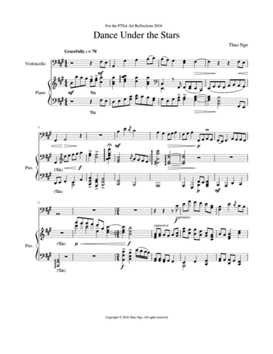 Dance Under the Stars (Piano and Cello Duet)