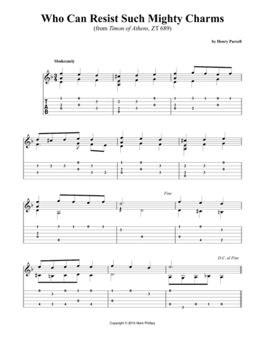 Who Can Resist Such Mighty Charms (from Timon of Athens) (arr. Mark Phillips)