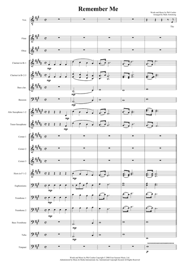 Remember Me, Recuerdame (arr. Mark Armstrong)