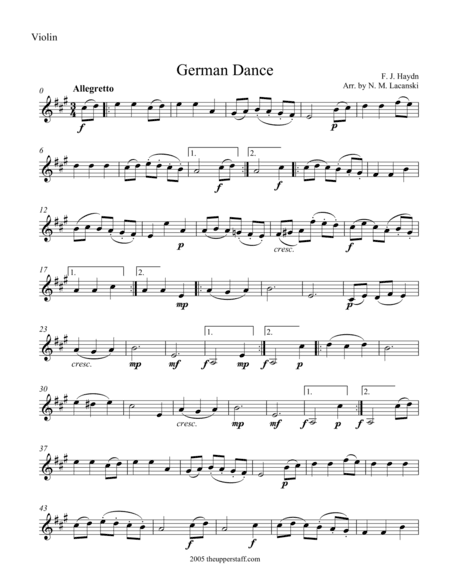 German Dance (arr. Nick Lacanski)