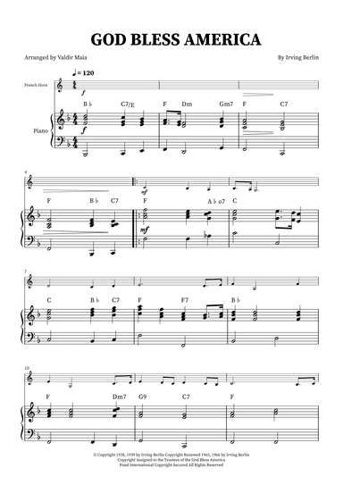 God Bless America ® (arr. Valdir Maia)