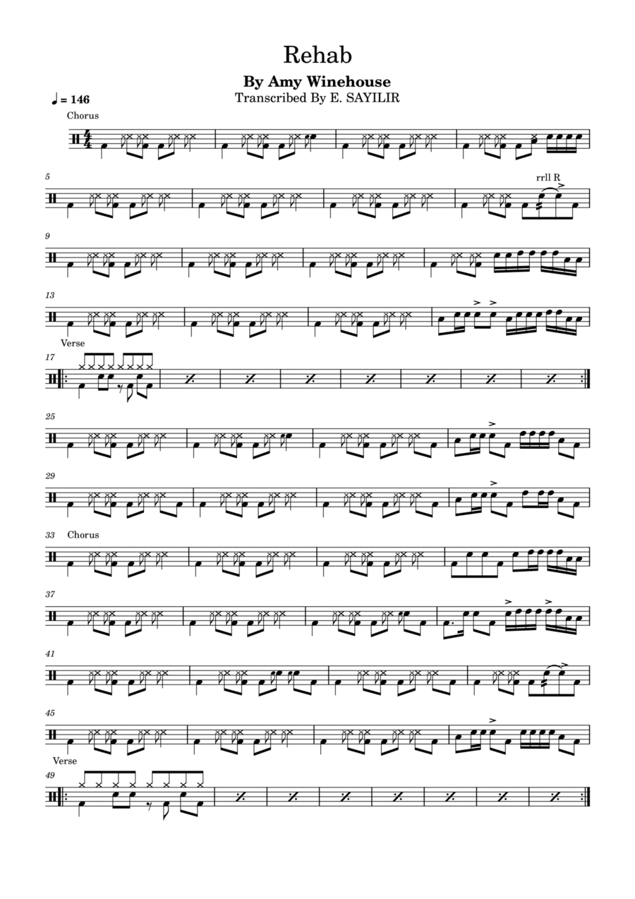 Rehab (arr. Amy Winehouse)
