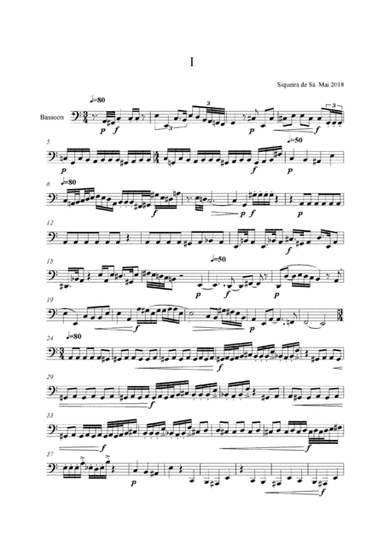 Three Whims for Bassoon solo.