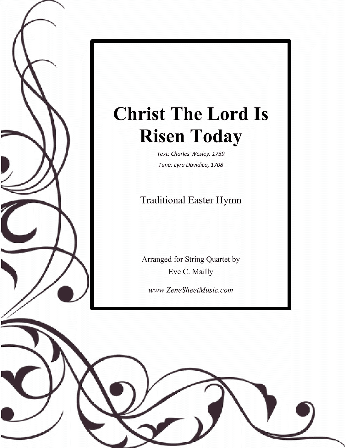 Christ The Lord Is Risen Today - String Quartet (arr. Eve C. Mailly - Zene Strings)