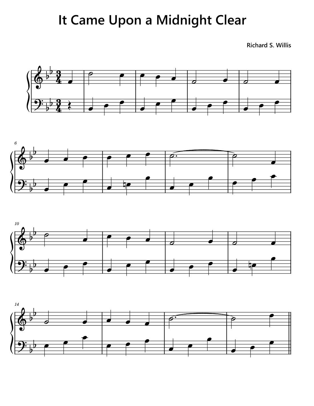 It Came Upon a Midnight Clear (arr. Funtom)
